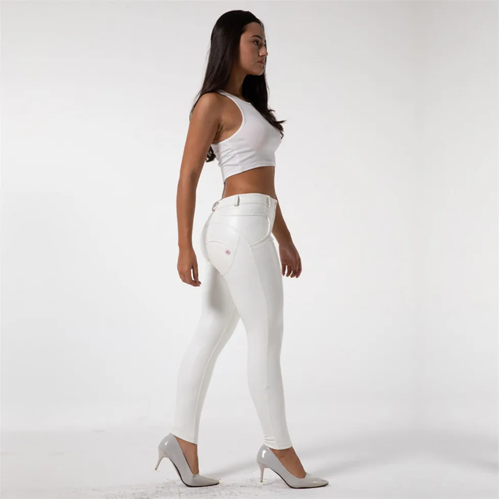 Shascullfites Butt White Pleather Pants 