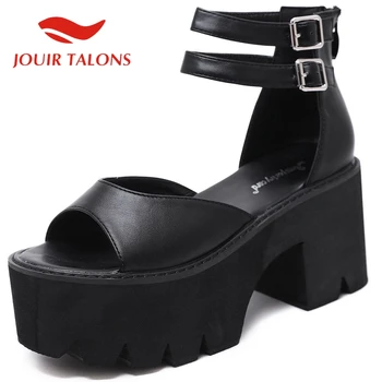 

JOUIR TALONS 2020 New Arrivals Women Sandals Wedges platform Zip Metal Decoration Pumps Summer Casual Woman Sandals