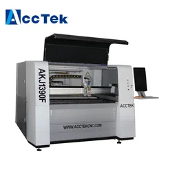 Machine de découpe Laser à Fiber petit Format, haute efficacité, usine chinoise, pour feuille de métal avec couverture complète 