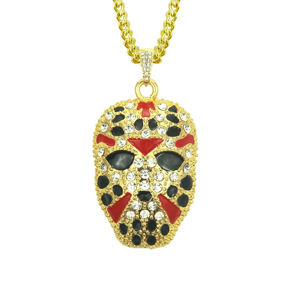 

Accessories New Style Europe And America Hip Hop Necklace Rock And Roll Coloured Drawing Mask Facial Makeup Men Exaggeration Pen