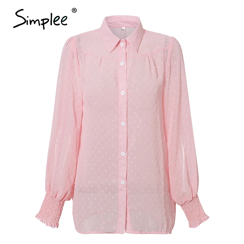 Simplee сексуальная розовая леопардовая женская блузка, рубашки, повседневные офисные женские топы, весенние шикарные Белые блузы с длинным рукавом, Рубашки, Топы
