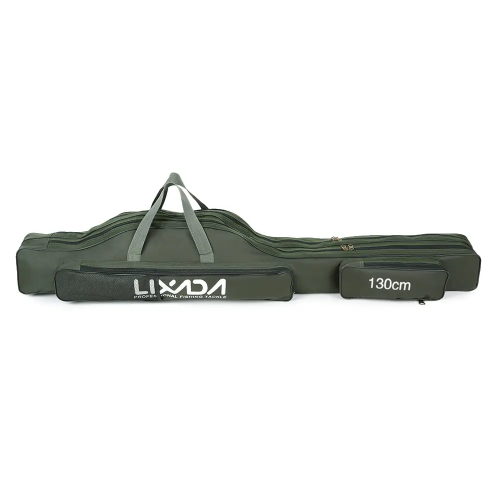 green 130 cm Lixada рыболовные Bag100/130/150 см Портативный складная сумка для рыболовной удочки сумка для хранения рыболовных снастей сумка для переноски CaseTravel сумка для инструмента - Цвет: green 130 cm