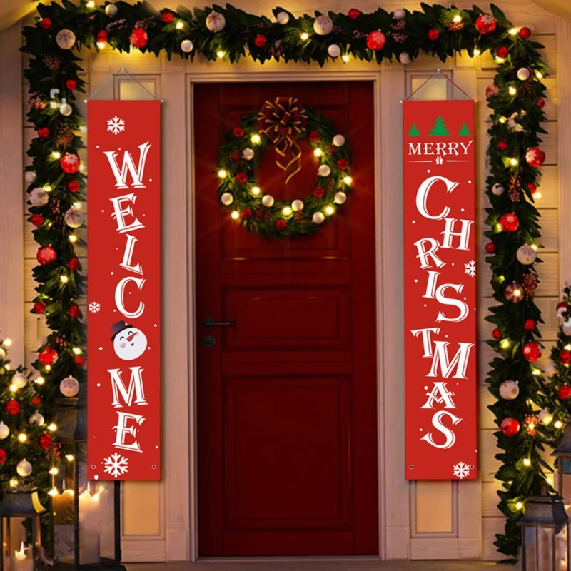 

Merry Christmas Door Hanging Decoration For Indoor Outdoor Door Display Decorations