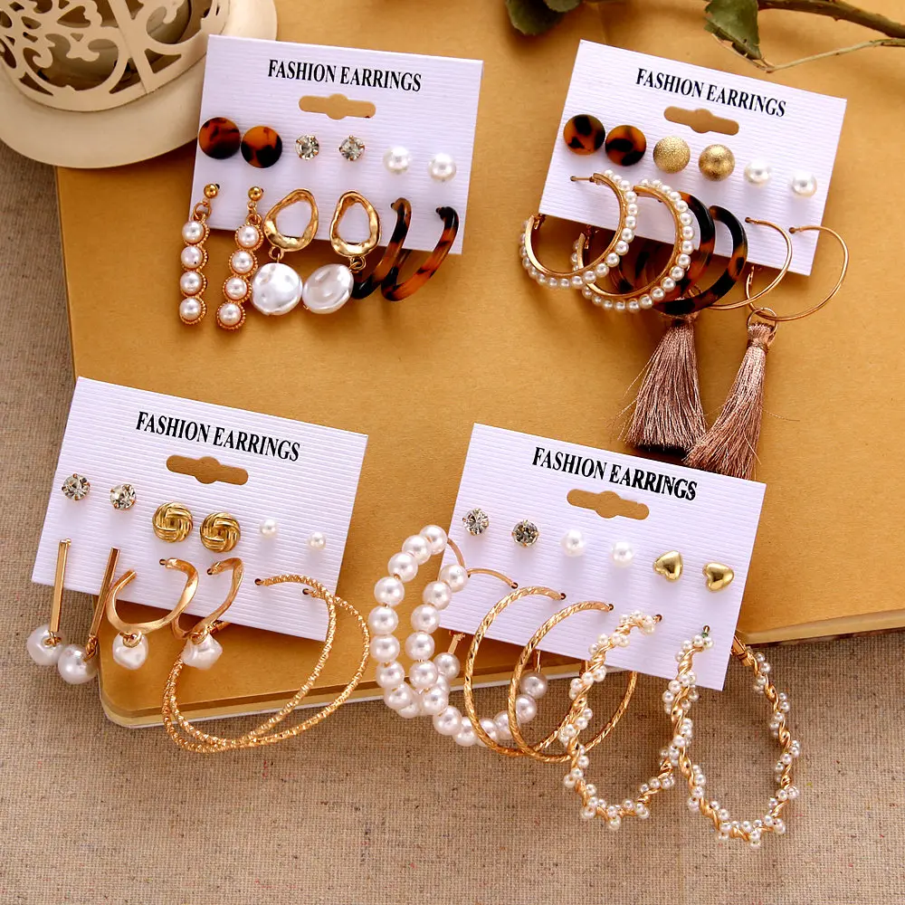VKME сережки с кисточками Boho Длинные серьги в богемном стиле набор ...
