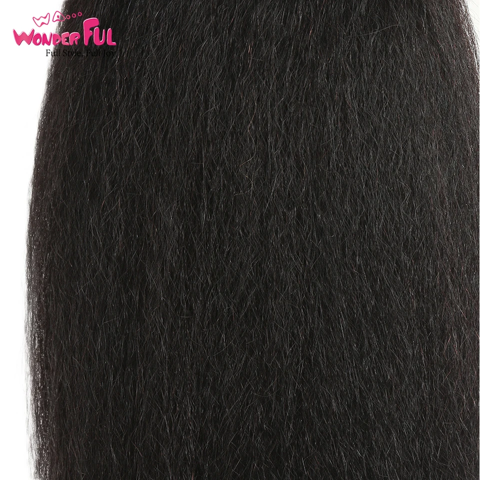 WA. чудесные прямые волосы Yaki 1"-30" M бразильские волосы remy натуральный цвет прямые волосы Yaki пряди человеческих волос 3 4 пряди