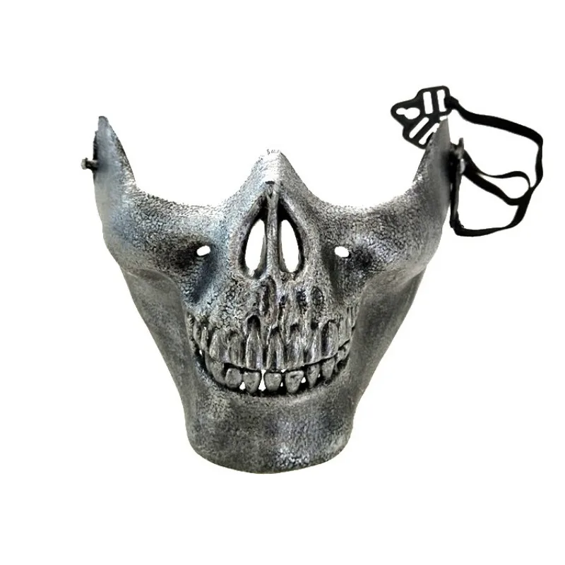 Велосипедная тренировочная Лыжная маска ТПУ полумаска маска на пол-лица для Хэллоуина череп защитная маска для езды на велосипеде CS военный игровой стойкий