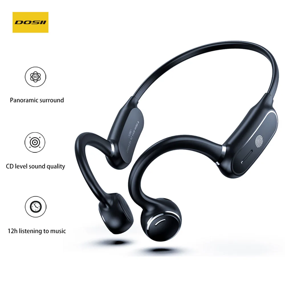 Беспроводные Bluetooth наушники DOSII музыкальные с соло звукопроводимостью долгий