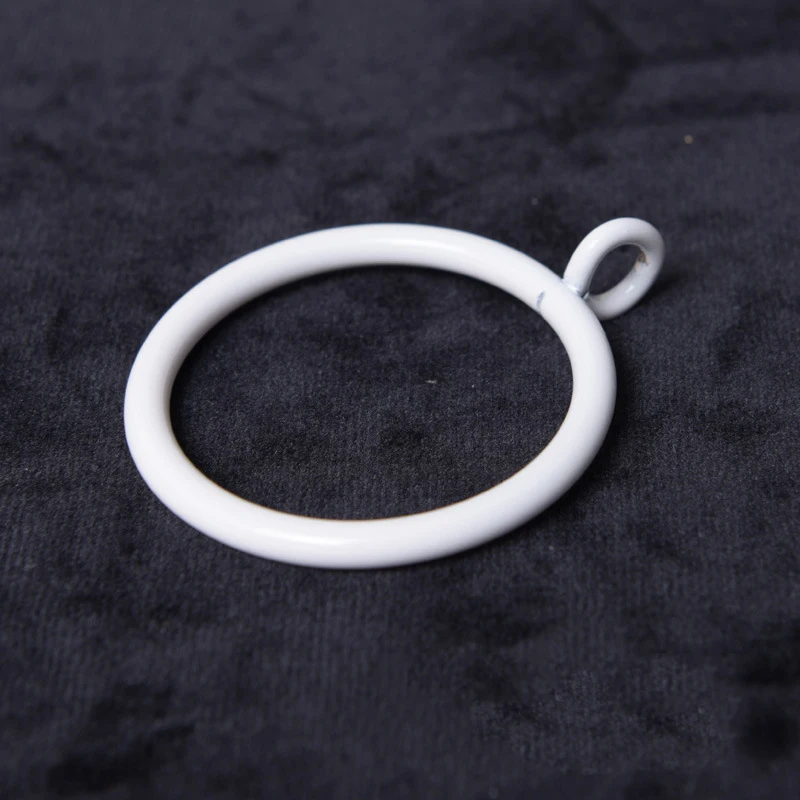 XZJJA 5/10Pcs Metal Curtain Hanging Ring 38mm Shower Curtain Tracks Accessories Round Buckles Home Decor Materials Roman Circle