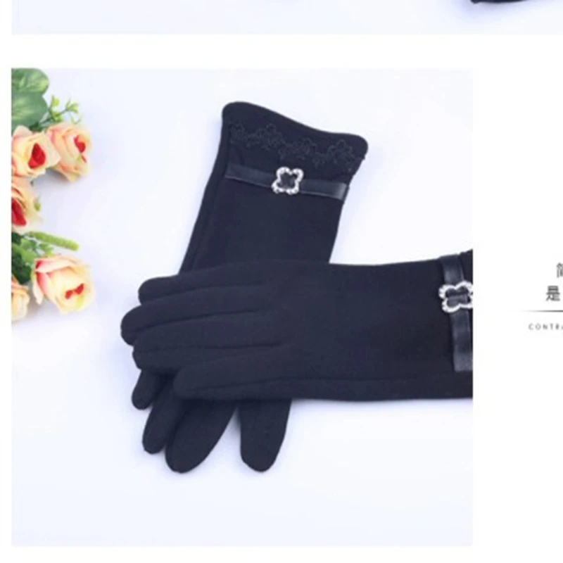 5 цветов перчатки сенсорный экран теплые мягкие зимние перчатки тепловые варежки для сотового телефона хлопковые перчатки