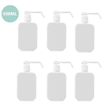 

6PCS 500ML Liquid Soap Spray Bottle Hand Soap Liquid Dispenser Wear Resistant Nozzle Makeup Water Empty Bathroom Kitchen