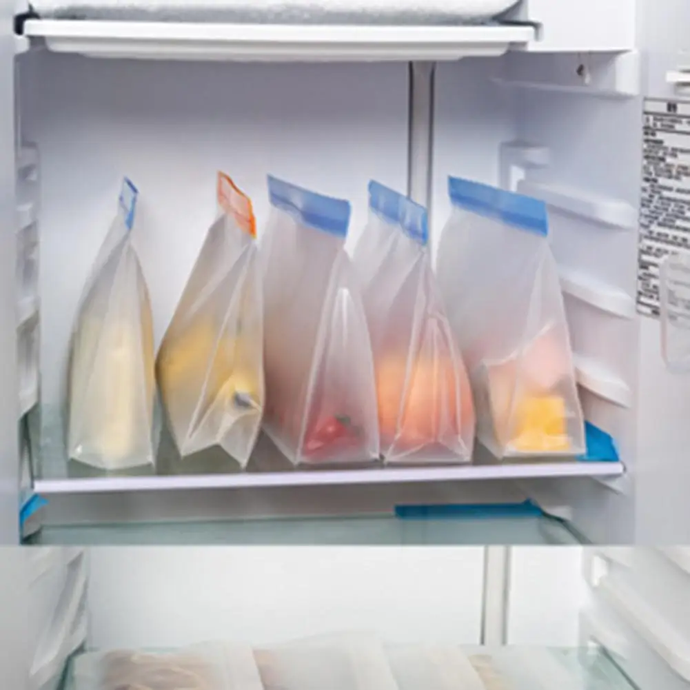 4 шт./компл. бытовой PEVA печать Ziplock мешок для фруктов и холодильник для овощей сумка для хранения гайка Водонепроницаемый влаги сумки