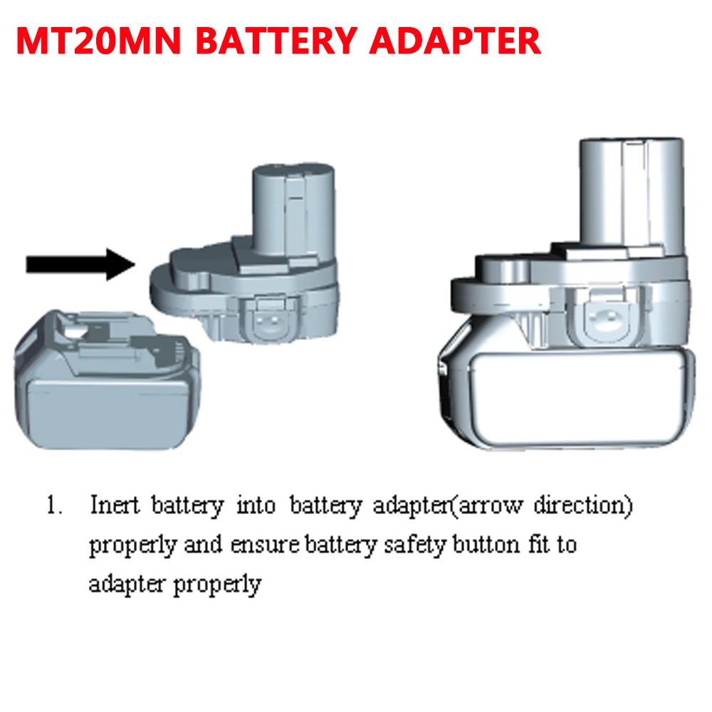 MT20MN к металл-гидридных или никель NI-CD Li-Ion Батарея адаптер конвертер для Makita Bl1860B/Bl1860/Bl1850/Bl1840/Bl1830 18V ионно-литиевая Батарея