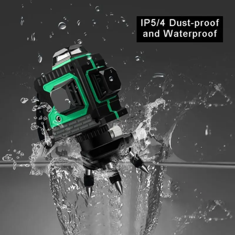 

8 Lines High Precision Green Laser Level Instrument Self-leveling Measuring Tool Instruments Automatic Wall Mounter