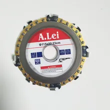 Угловая шлифовальная машина Цепная пластина деревообрабатывающая цепная пластина для резки диска угловая шлифовальная машина Цепная пластина деревянная щелевая пила