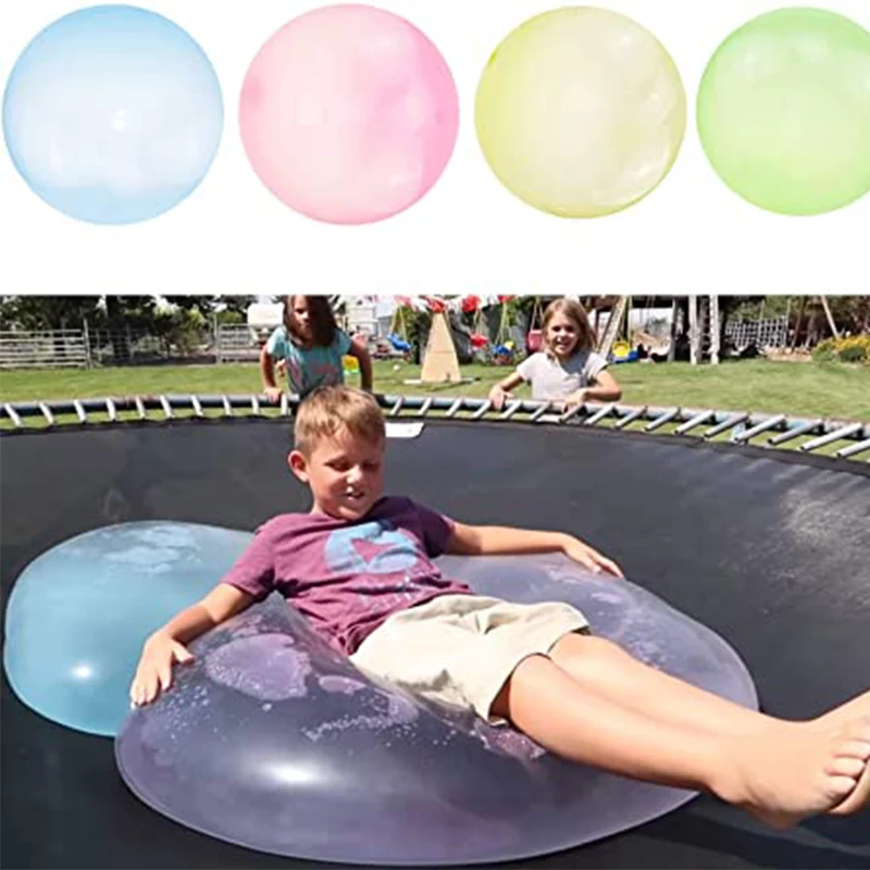 Children Outdoor Water Polo Toy Eastic Ball Soft Air Water Filled Bubble Ball Toy Fun Party Game Gift For Kids Birthday Party