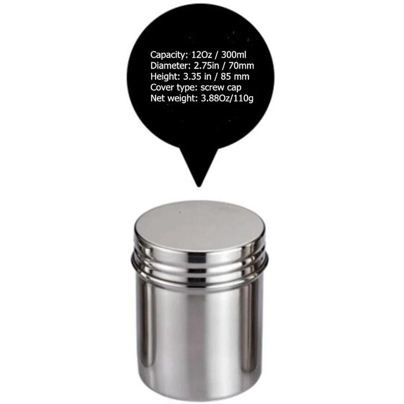 Günstige Förderung! Edelstahl Lagerung Tank, Kaffee Bohnen Und Tee Verschlossenen Dosen, Mit Deckel, Für Küche Trockenen Lebensmittel, kräuter, Unkraut Medium