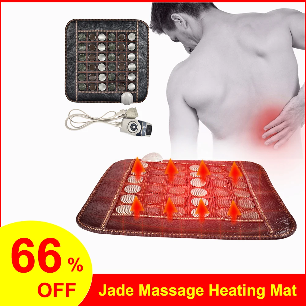 

Infrared Tourmaline Stone Seat Pad Natural Jade Massage Heating Mat Pain Relief Relax Therapy Mat back shoulder Leg Muscle Body