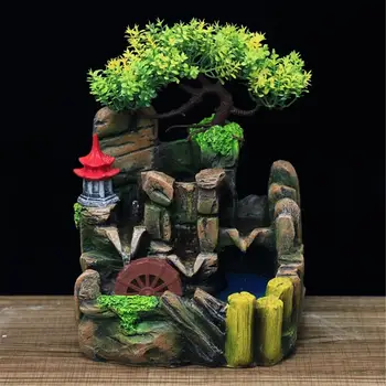 

Multi-occasional Practical Realistic Stylish Resin Rockery Waterfall Fountain Home Simulation Mountain Model Decoration
