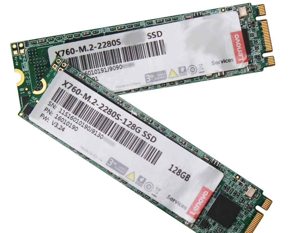 Lenovo SSD M.2 SATA 2280 aurora X760 серии M.2 2280(NGFF) 128 ГБ