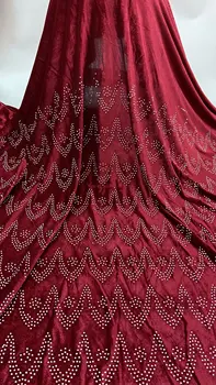 

African french velvet lace fabrics 2020 embroidered stones net tulle mesh sequins lace high quality for wedding