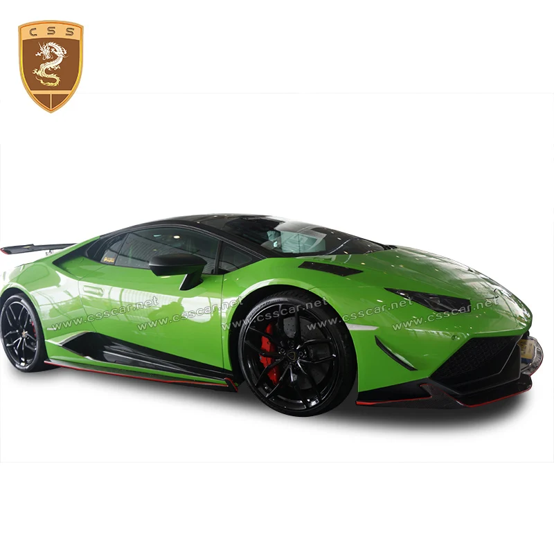 Настоящее углеродное волокно подходит для 14-16 Lamborghini Huracan LP610 Revozport style Body kit передняя губа авто аксессуары