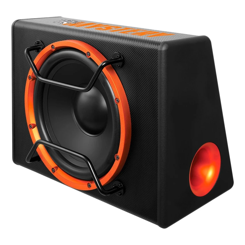 Сабвуфер автомобильный MYSTERY MBB-308A (350 Вт, 86 дБ, 4 Ом, 20-200 Гц, ферритовый магнит, защита от перегрузки)