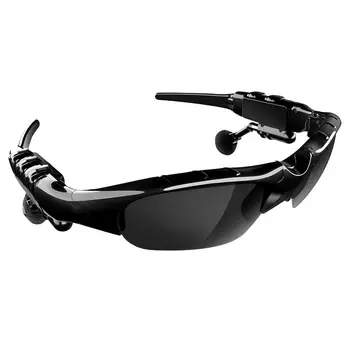 

X8S Bone Conduction Bluetooth Earphone Headset Wireless Headphone Smart Sport Sunglasses w/Mic (Black)