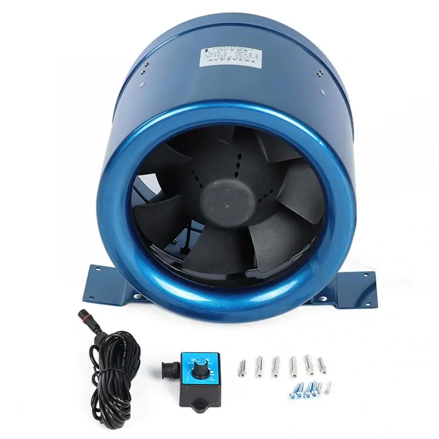 

Airflow Blower Duct Fan 10in Adjustable rate Controller Duct Fan for Hotels 150W 3200RPM 1065CFM 1808m/h AC220V