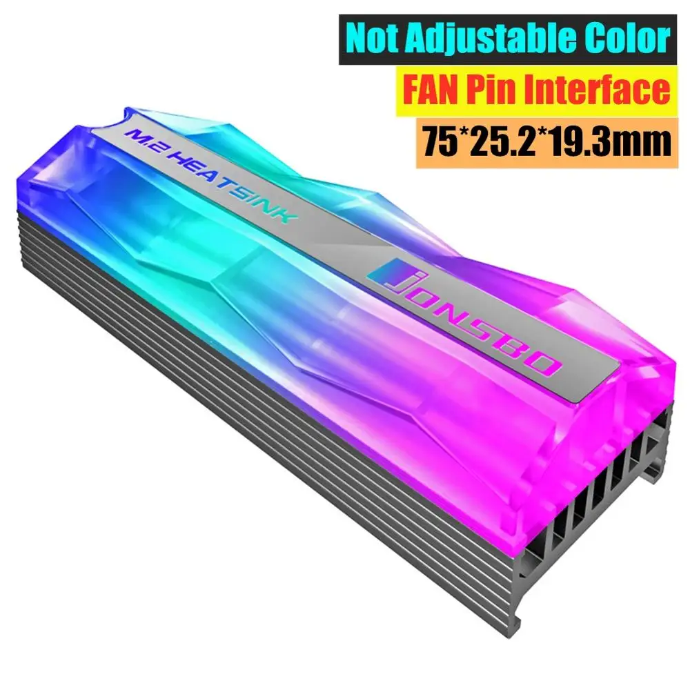 M.2-2 Color Jonsbo радиатор SSD кулер NVME NGFF M.2 2280 твердотельный жесткий диск радиатор пассивный теплоотвод алюминиевое охлаждение - Цвет лезвия: M.2-2 Color