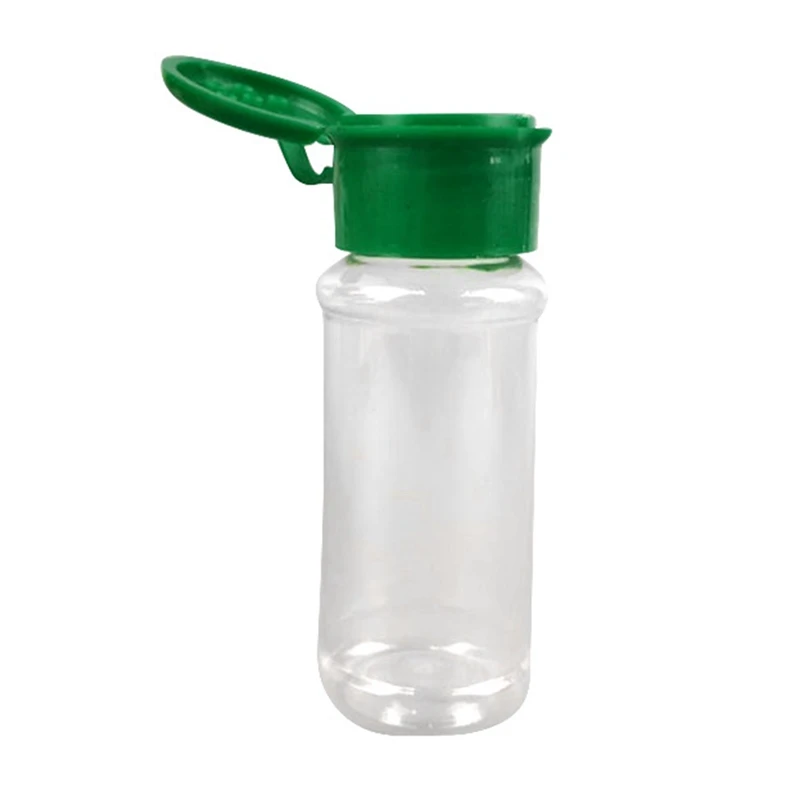 

4 PCs Plastic Seasoning Jar Set Spice Salt Pepper Shakers Barbecue Condiment Jar Bottles For Home Kitchen Seasoning Container