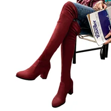 Пикантные Сапоги выше колена новые сапоги до колена женская зимняя обувь леопардовые облегающие высокие сапоги до бедра теплые женские сапоги размера плюс 42, 43