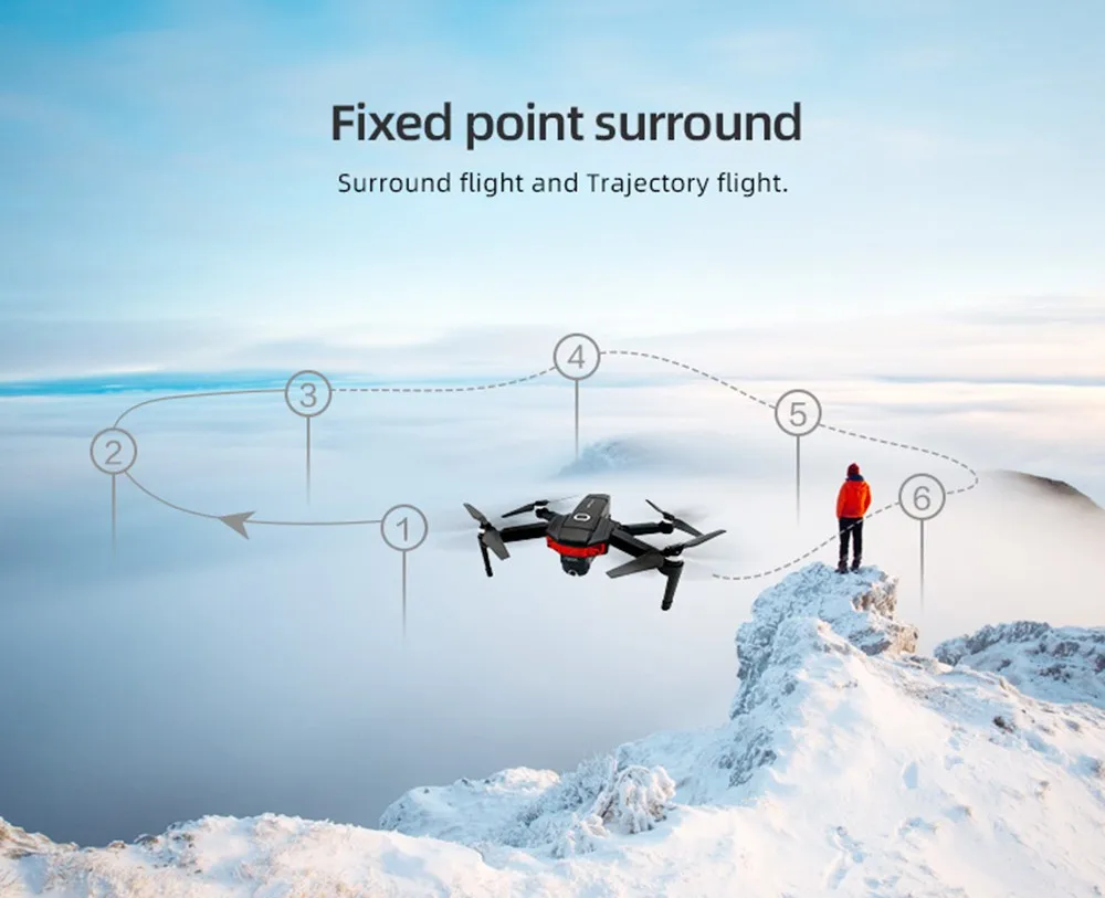 X46G gps складной Радиоуправляемый Дрон Квадрокоптер 4-канальный 5G WiFi FPV с 4K передачей изображения HD камера бесщеточный селфи Дрон RTF