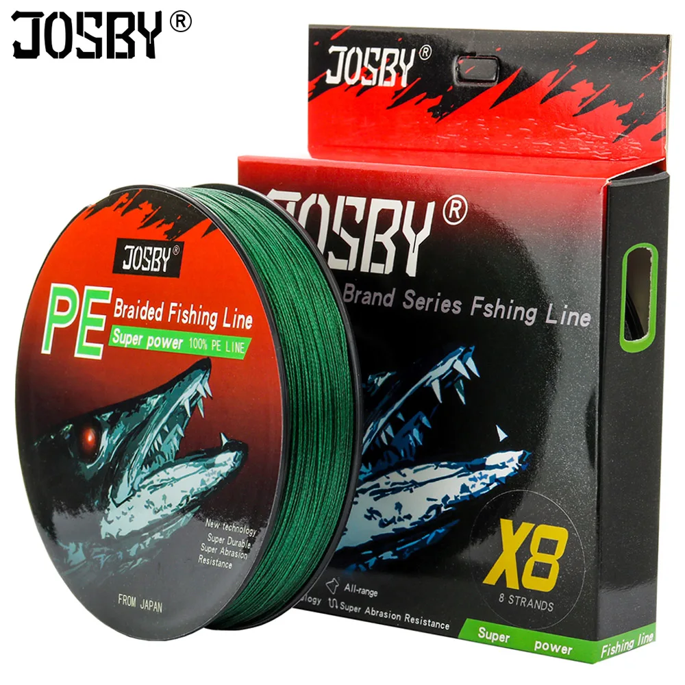 JOSBY Pesca 8 нитей Карп PE плетеная рыболовная леска Peche все для Fly Cord Pe аксессуары