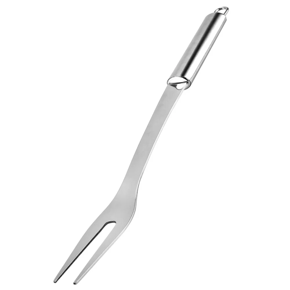 Barbecue Skewers Barbecue Tools Forks Meat Steel Stainless Bbq Serving Grill Roasting Grilling Barbecue Carving Cooking Fruit Clamp Sticks Steak Picnic