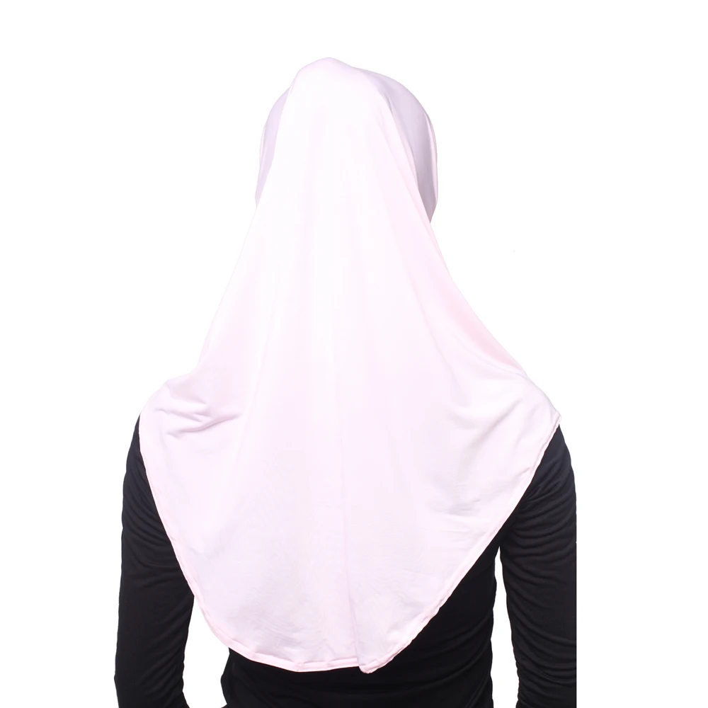 Красота мусульманский хиджаб исламский Тюрбан-Джерси Женский черный ниндзя подшарф шапки мгновенный головной шарф полное покрытие внутренние покрытия шапки