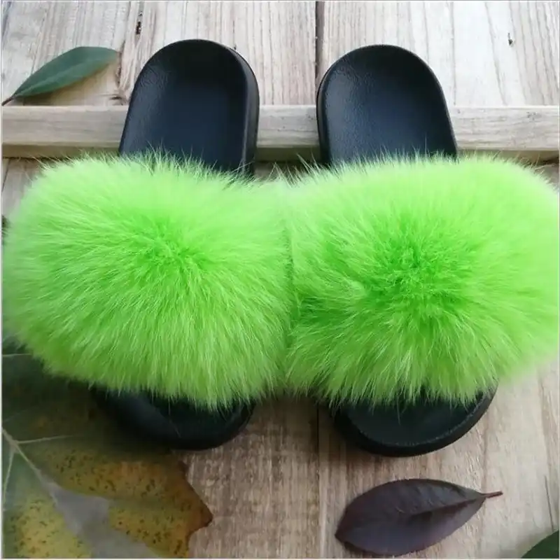 big fur slippers