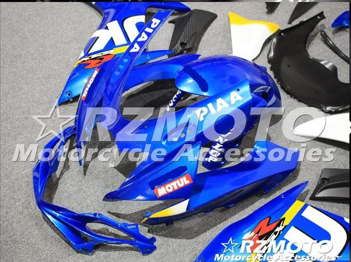 ACE наборы ABS впрыски обтекатели комплект подходит для SUZUKI GSX-R600 GSX-R750 L1 L3 2011 2013 синий красный A89