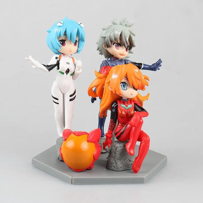 

New Century Evangelion C- Style Theater Version Cute 3-ling bo li Asuka Nagisa Smoked Capsule Toy