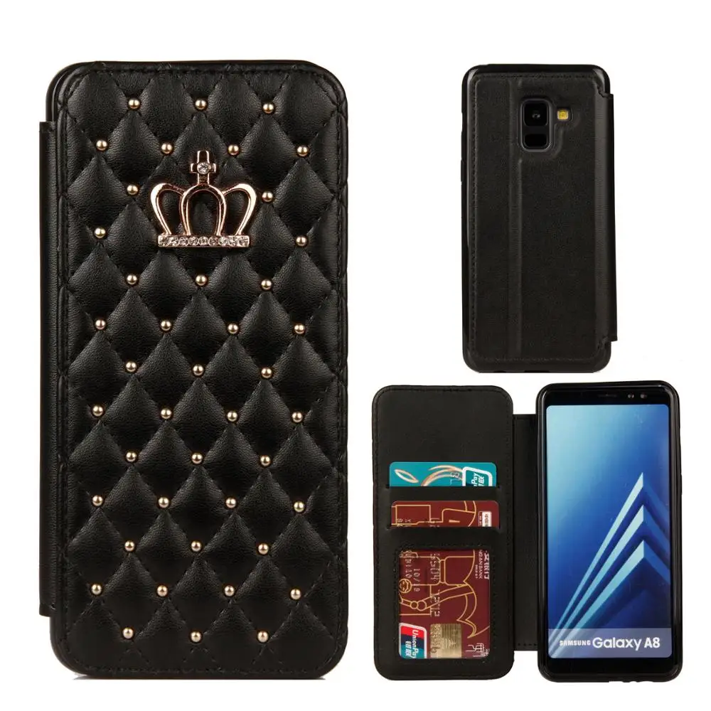 KISSCASE кожаный чехол для iPhone XS MAX XR X 7 10 XS блестящая диадема подставка чехол Алмазный Кошелек Флип Чехол для iPhone 6 6S 7 8 Plus