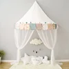 Kids Teepee Tents Children Play House Castle Cotton Foldable Tent Canopy Bed Curtain Baby Crib Netting Girls Boy Room Decoration ► Photo 3/6