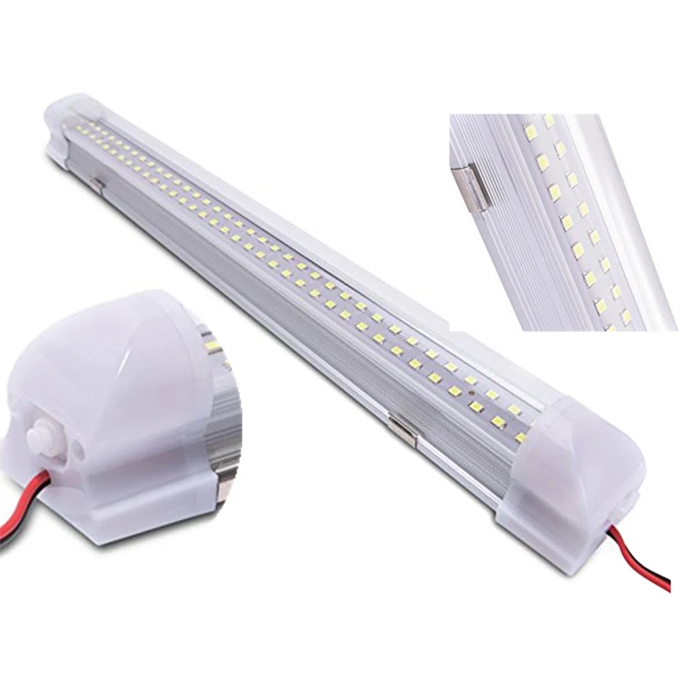 

72 LED Tube Light Bar 12-108V Car Compartment LED Light Strip Bar With Switch Car Repair Lamp Car Light Tube Light Bar