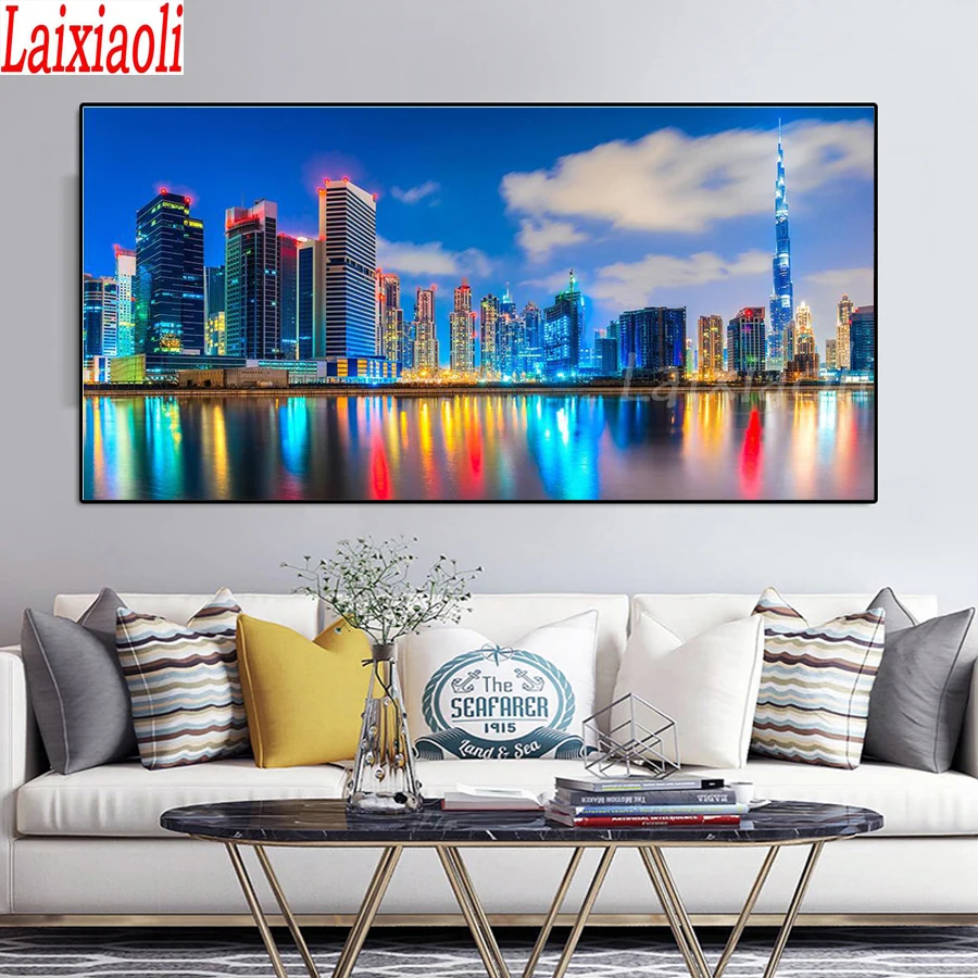 Алмазная 5D Вышивка с изображением пейзажа из Дубая голландского моря