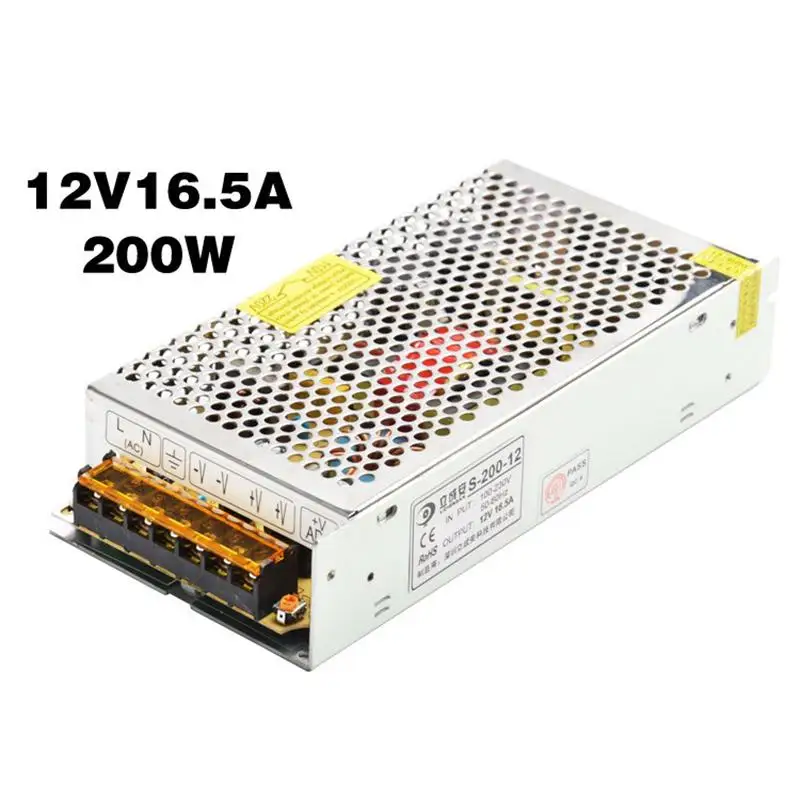 LED Switching Power Supply 220 to 12V Switching Power Supply Light Box DC Voltage Regulator Driver 180W/200W