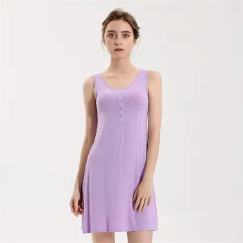 

Women Nightwear Nightdress Sleeveless Nightgown Sexy Sleepwear Short Home Dress Clothing Intimate Lingerie Sleep Shirt