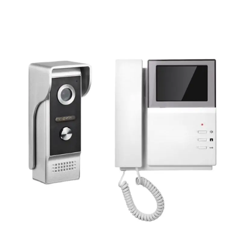 4.3 Inch Color Lcd Handset Video Door Phone Directcall Analog
