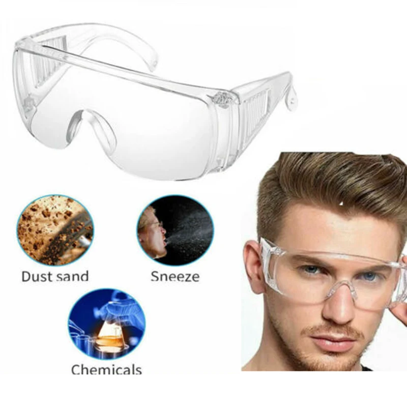 

24 Pack Safety Goggle Glasses Labor Protection Splash-Proof Transparent Anti-Fog Dustproof Sandproof Worker Eye Protect
