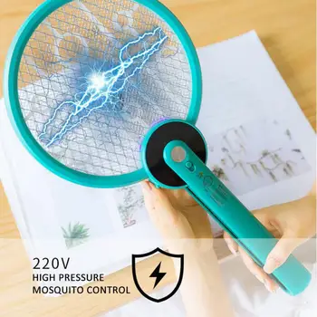 

2in1 Mosquito Killer Portable Electric Mosquito Swatter Foldable Handheld Silent Bug Mosquito Killer Physical Mosquito Repellent