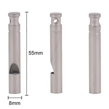 Сверхлегкий титановый свисток со шнуром, портативный свисток для экстренных ситуаций, Походов, Кемпинга, инструментов для выживания на открытом воздухе, новинка S12