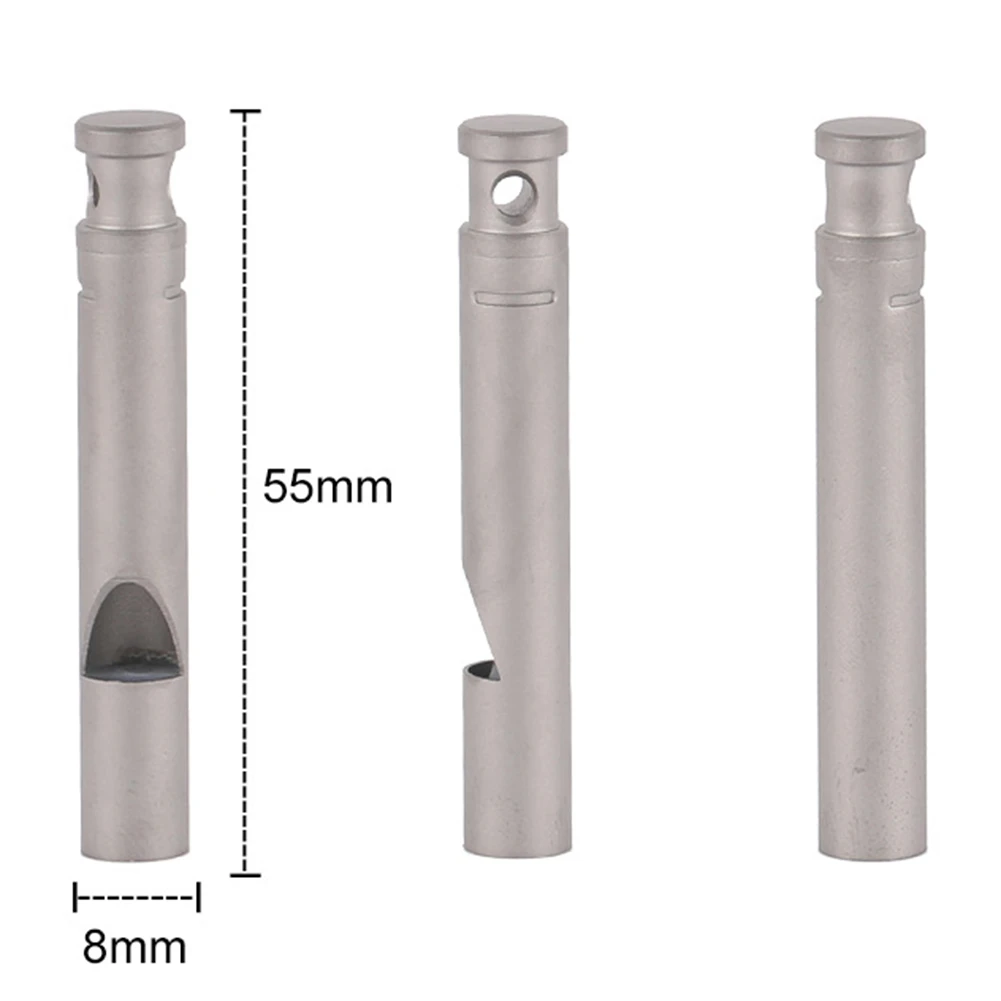 

Ultralight Titanium Whistle with Cord Portable Emergency Hiking Camping Whistle Outdoor Survival Tools new 2019 S12