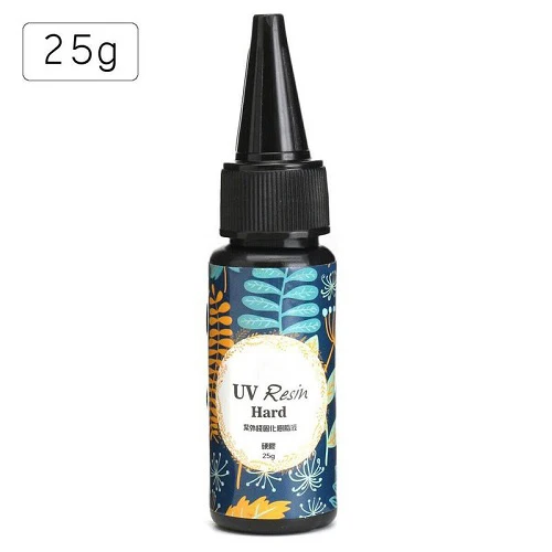 25g 25 г/60 г/100 г УФ-клей из смолы, прозрачный гель, жесткий тип, солнечный ультрафиолетовый, затвердевающий, активированный, для рукоделия, ювелирная форма, клей - Цвет: 25g